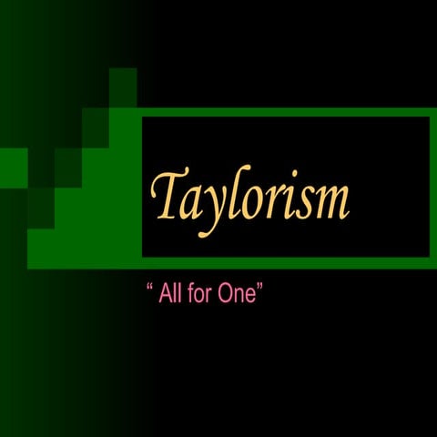 Taylorism
