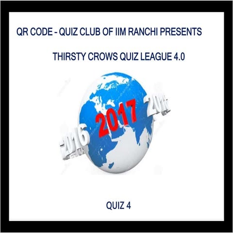 IIM Ranchi | TCL 4.0 | Quiz 4 | TYTW - 2017