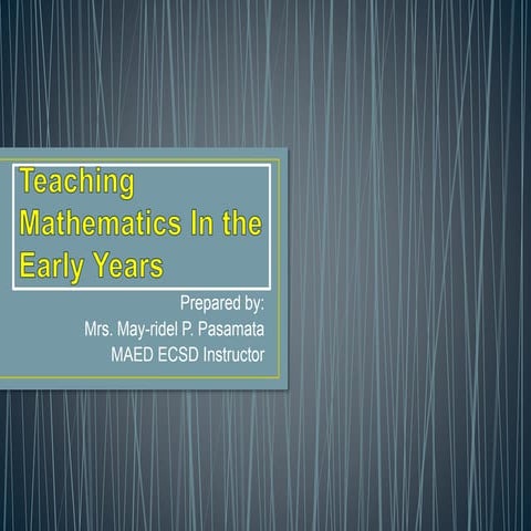 Teaching mathematics in the early years