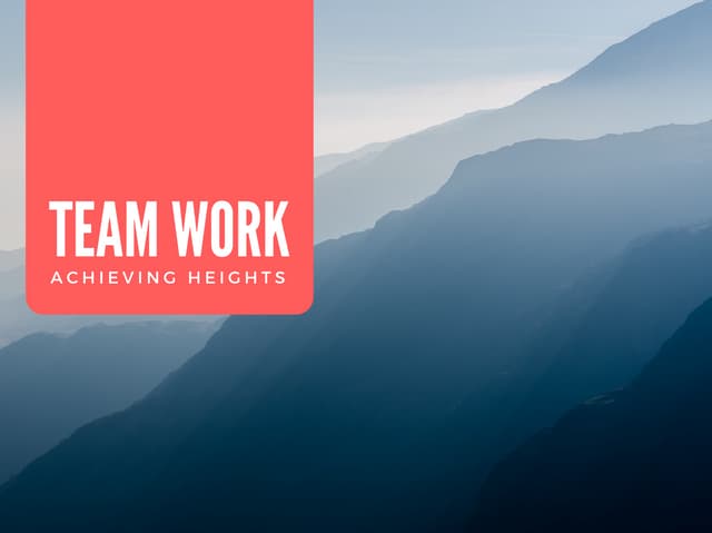 Team work - How to achieve it