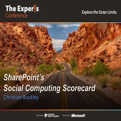 SharePoint's Social Computing Scorecard_TEC2011