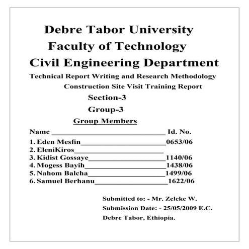 Technical report writing and research methodology course