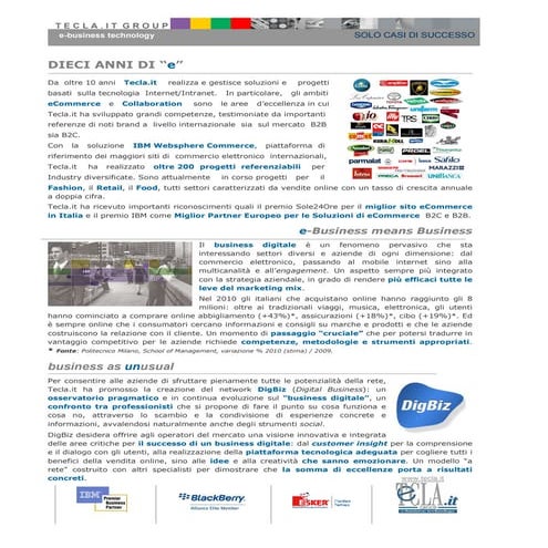 Tecla per l'e commerce