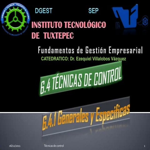 Tecnicas de control