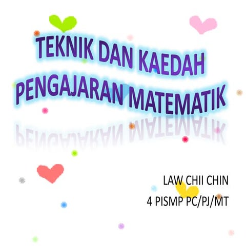 Teknik dan-kaedah-pengajaran-matematik