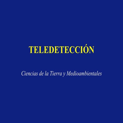 Teledeteccion