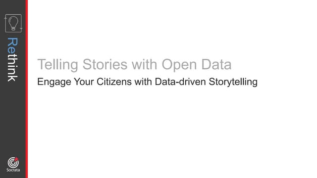 Telling Stories with Open Data