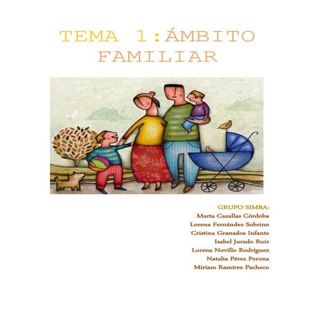 Tema 1: El ámbito familiar