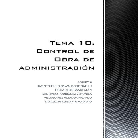 Tema 10 control de obra 