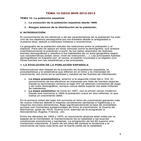 La población española