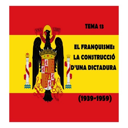 Tema 13 EL FRANQUISME 1939-1959 2 BAT.