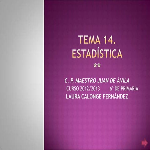 Tema 14. estadística