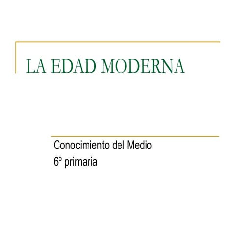 Tema 14 edad moderna
