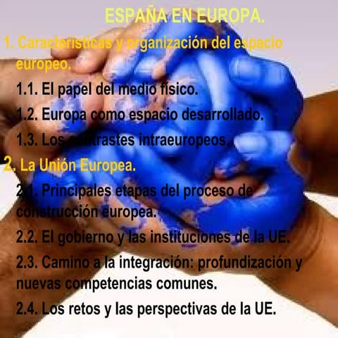 Tema 2. España en Europa