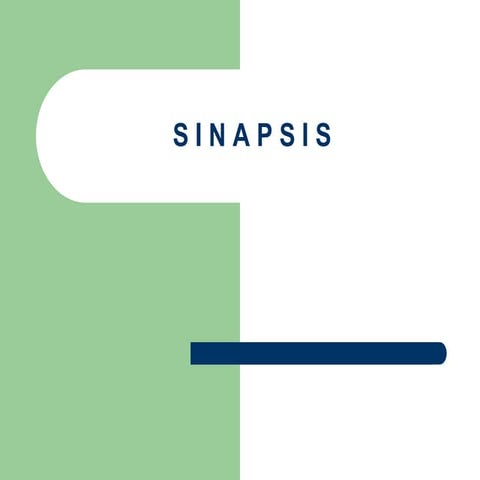 Tema 5. sinapsis