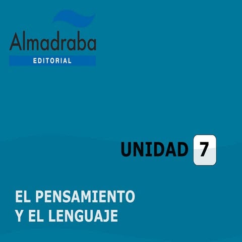 Tema 7 pensamiento y lenguaje