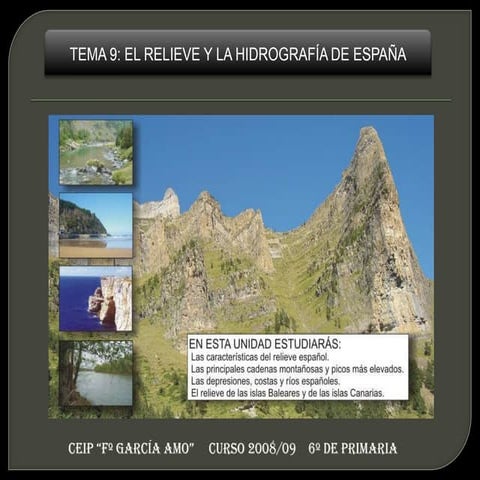 Tema9.  El Relieve Y La HidrografíA De EspañA