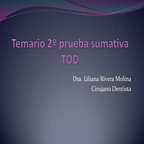 Temario 2º prueba sumativa