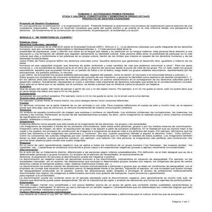 Temario p1 democracia grado 8