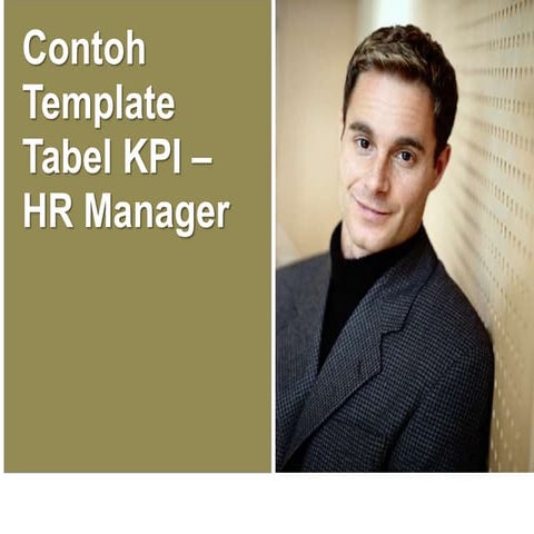 Template   tabel kpi hrd manager