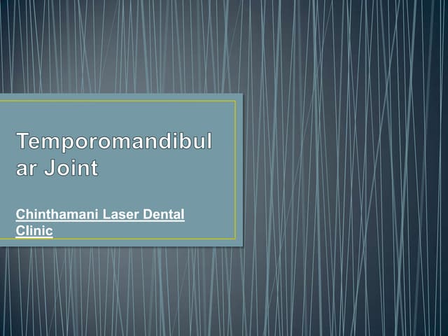 Temporomandibular joint Disorder - T scan
