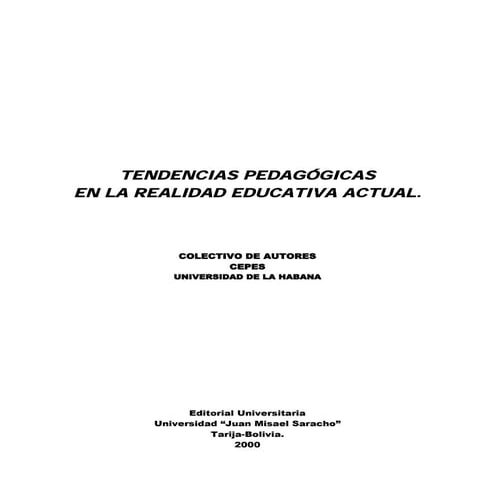 Tendencias pedagogicas