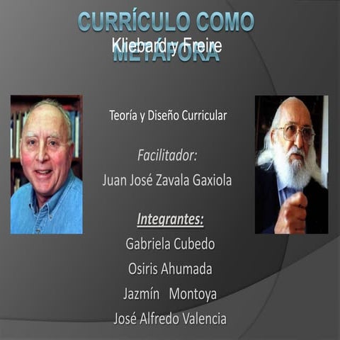 Teoría curricular kliebard y freire 1