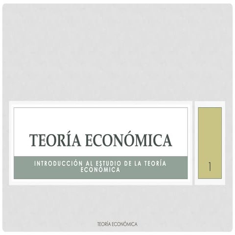 Teoría económica