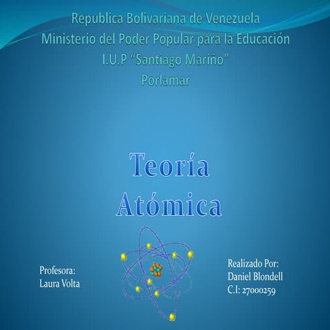 Power Point, Teoria Atomica 