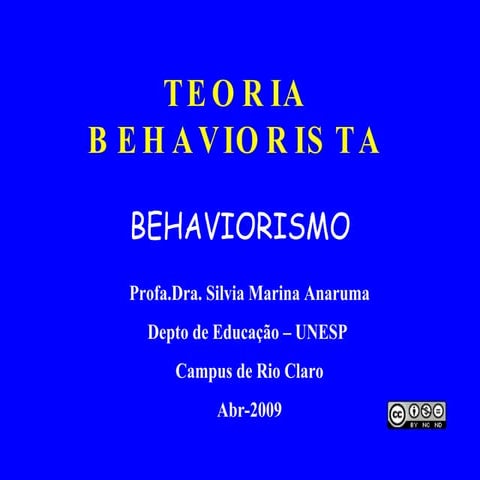 Teoria Behaviorista