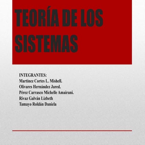 Teoria de los sistemas 2