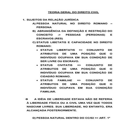 Teoria Geral Do Direito Civil