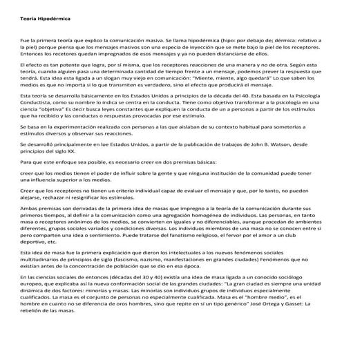 Teorías   comunicación