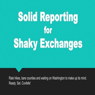 Chad Terhune: "Left in Limbo: Obamacare’s Shaky Insurance Exchanges" 6.7.17 