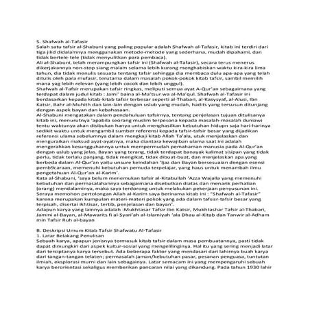 Terjemahan shafwah attafsir
