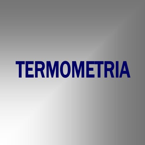 Termometria