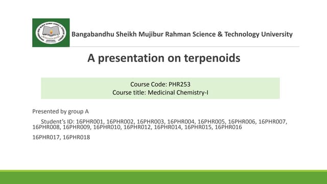 Terpenoids 