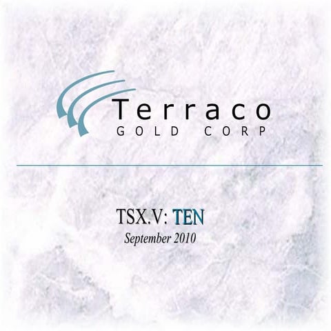 Terraco Gold Sept. 2010