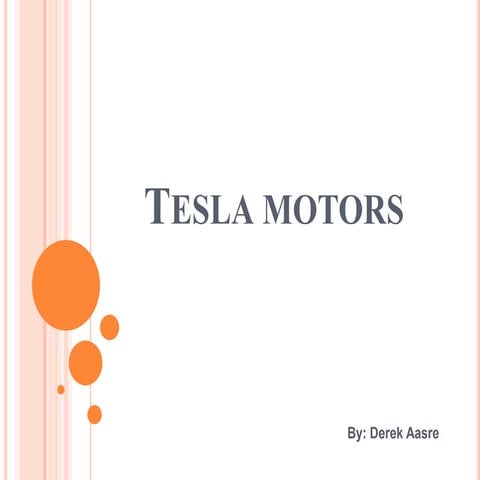 Tesla motors ppt
