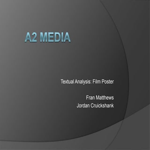 Textual analysis film posters