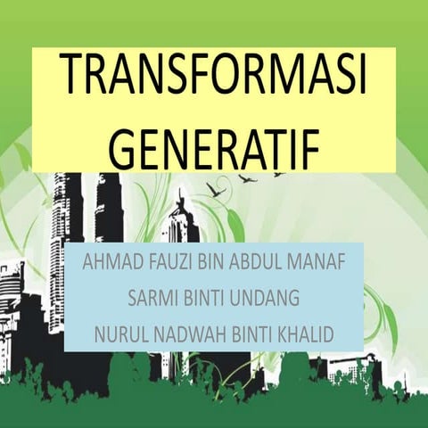 Tranformatif generatif
