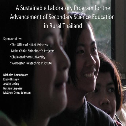 Science Laboratories for Rural Thailand