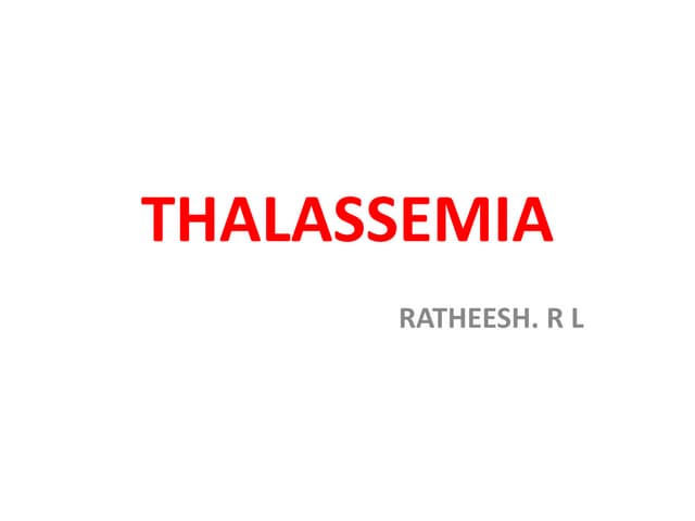 Thalassemia
