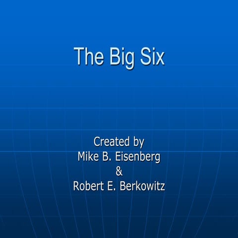 The Big Six Research Skills