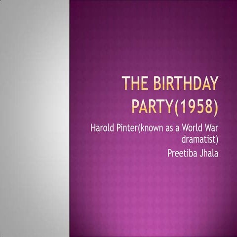 The Birthday Party(1958)