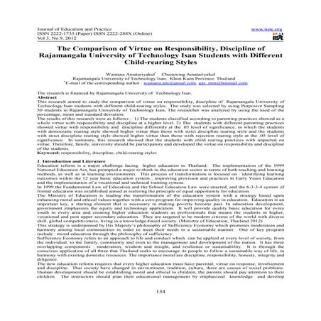 The comparison of virtue on responsibility