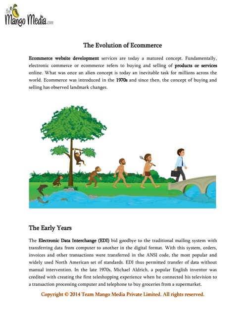 The Evolution of Ecommerce