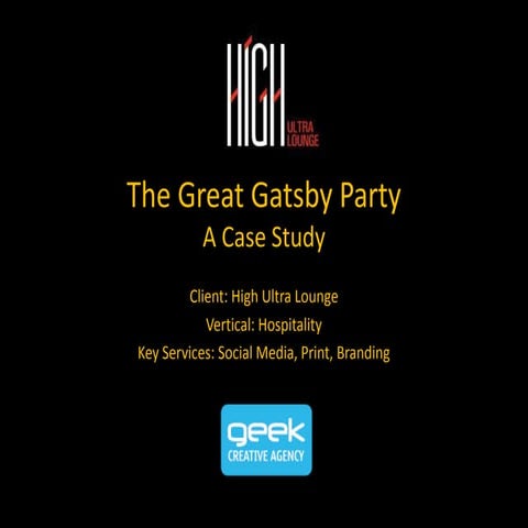 The great gatsby party - Digital Marketing Services