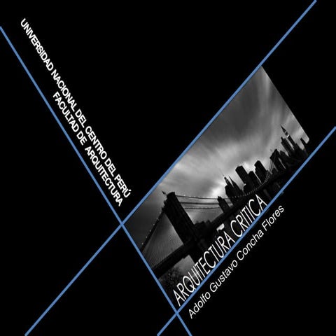 LA CRITICA EN LA ARQUITECTURA EN HUANCAYO