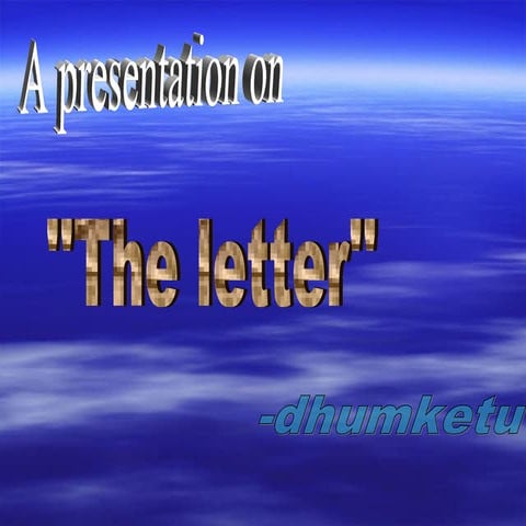 The letter
